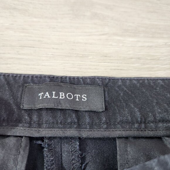 Talbots Chatham Ankle Curvy Pants Black Cotton Blend Slim Fit Womens Size 8 - Picture 3 of 12